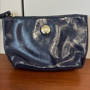 Tommy Hilfiger Navy Patent Wristlet Clutch - Women Bags